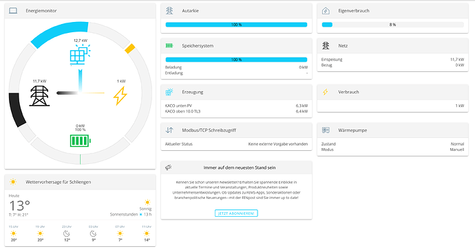 Screenshot fems zur Info